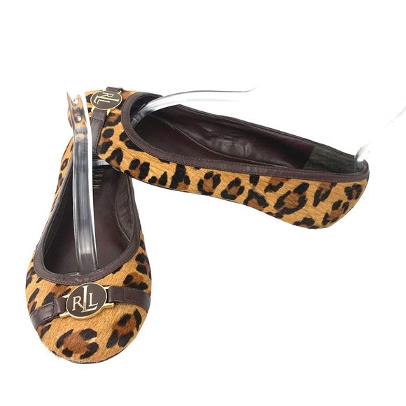 LAUREN RALPH LAUREN Ponyhair Animal Print RLL Logo‎ Monstrap - Picture 9 of 12